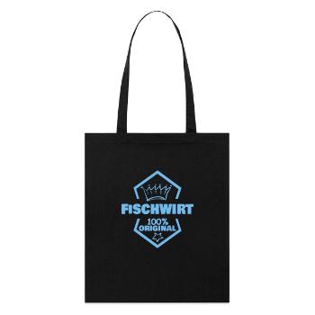 Travail Pêcheur - Tote bag bio Stanley/Stella - noir - Devant