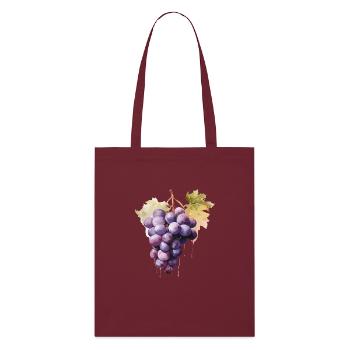 Raisins - Tote bag bio Stanley/Stella - bordeaux - Devant