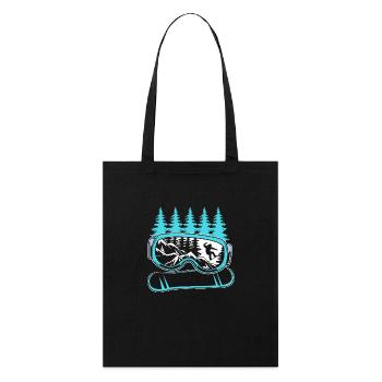 Snowboard Snowboard Vacances snowboard Snowboarders - Tote bag bio Stanley/Stella - noir - Devant