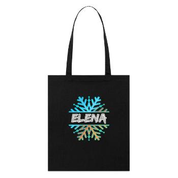 Geschenk für Elena - Stanley/Stella Bio-Stoffbeutel - Schwarz - Vorne