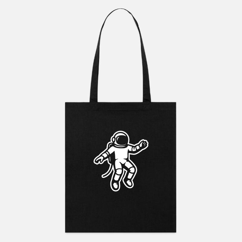 astronaut floating freely in space, captured mid-s - Stanley/Stella Organic Tote Bag - black