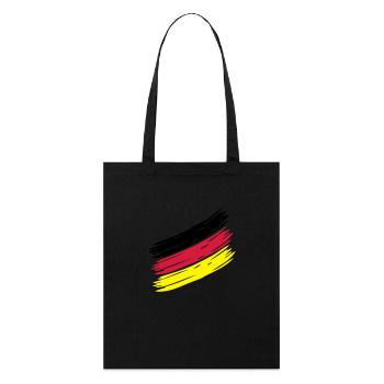 NATION Stripes - CHOOSE UR OWN COUNTRY COLORS! - Stanley/Stella Bio-Stoffbeutel - Schwarz - Vorne