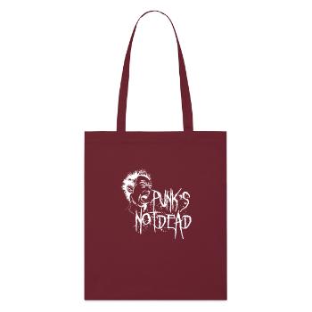 Le punk n’est pas mort - Tote bag bio Stanley/Stella - bordeaux - Devant