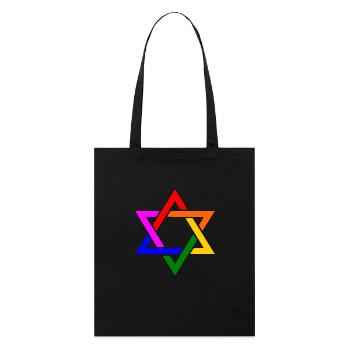 Israel lgbt - Stanley/Stella Bio-Stoffbeutel - Schwarz - Vorne