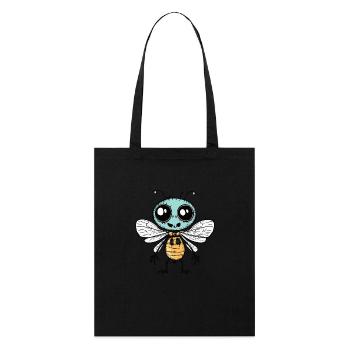Libellule Halloween Drôle Zombie - Tote bag bio Stanley/Stella - noir - Devant