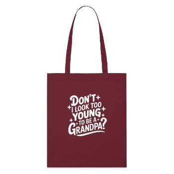 Papy Grand-père Famille Fête des pères - Tote bag bio Stanley/Stella - bordeaux - Devant