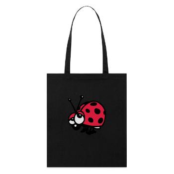 ladybugs - Stanley/Stella Organic Tote Bag - black - Front