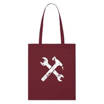 Outil Hammer Clé à molette - Tote bag bio Stanley/Stella - bordeaux - Devant