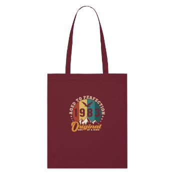 The Legends Were Born in 1983 Vintage - Stanley/Stella Organic Tote Bag - burgundy - Front
