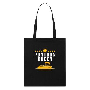 Pontonboot Boot Boote - Stanley/Stella Bio-Stoffbeutel - Schwarz - Vorne