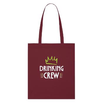 Drinking Crew - Stanley/Stella Bio-Stoffbeutel - Burgunderrot - Vorne