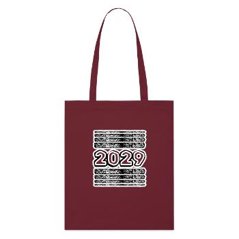 2029 - Stanley/Stella Bio-Stoffbeutel - Burgunderrot - Vorne