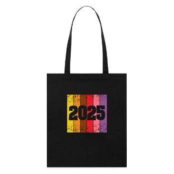 Année 2025 - Tote bag bio Stanley/Stella - noir - Devant