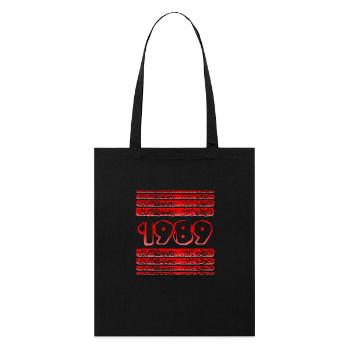 Année 1989 - Tote bag bio Stanley/Stella - noir - Devant