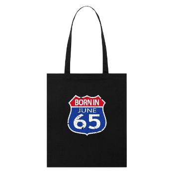 Né(e) en Juin 1965 - Tote bag bio Stanley/Stella - noir - Devant
