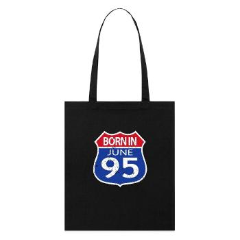 Né(e) en Juin 1995 - Tote bag bio Stanley/Stella - noir - Devant