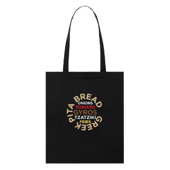 PITA gyros - Stanley/Stella Organic Tote Bag - black - Front