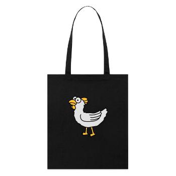 chicken - Stanley/Stella Bio-Stoffbeutel - Schwarz - Vorne