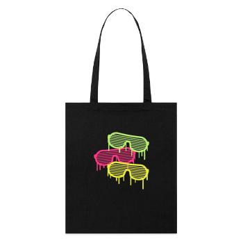 Graffiti Party Glasses - Stanley/Stella Bio-Stoffbeutel - Schwarz - Vorne