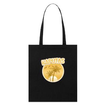 Kaputas comme jour férié - Tote bag bio Stanley/Stella - noir - Devant