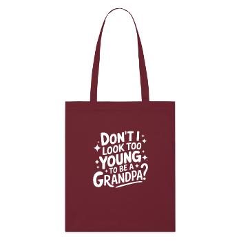 Papy Grand-père Famille Fête des pères - Tote bag bio Stanley/Stella - bordeaux - Devant