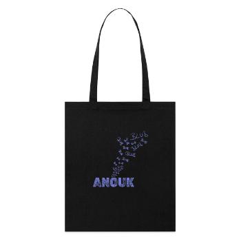 Segeln Anouk - Stanley/Stella Bio-Stoffbeutel - Schwarz - Vorne