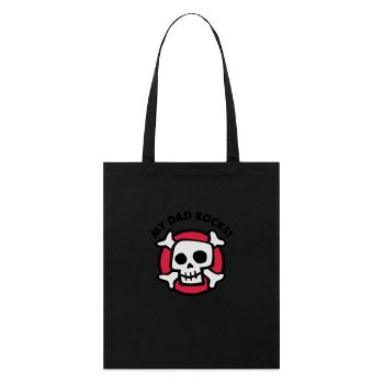 my_dad_rocks_3c - Tote bag bio Stanley/Stella - noir - Devant