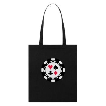poker_chip_c3 - Tote bag bio Stanley/Stella - noir - Devant