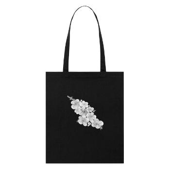 Fleurs de cerisier - Tote bag bio Stanley/Stella - noir - Devant