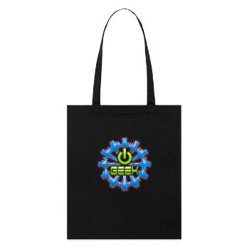 geek - Tote bag bio Stanley/Stella - noir - Devant
