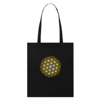 Fleur de vie - Tote bag bio Stanley/Stella - noir - Devant