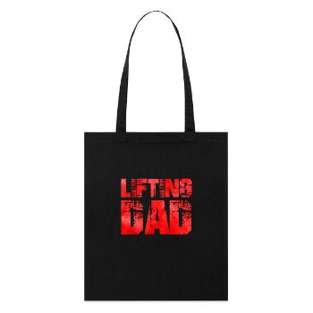 dad lifting - Stanley/Stella Bio-Stoffbeutel - Schwarz - Vorne