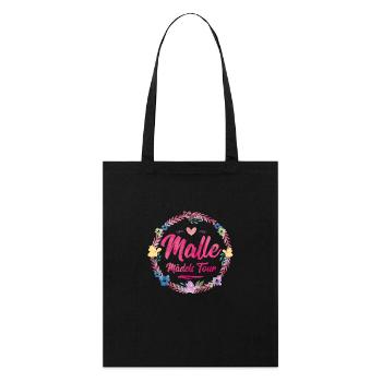 malle maedels tour - Stanley/Stella Bio-Stoffbeutel - Schwarz - Vorne