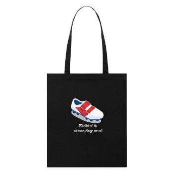 Chaussure de football Soccer Dicton amusant - Tote bag bio Stanley/Stella - noir - Devant