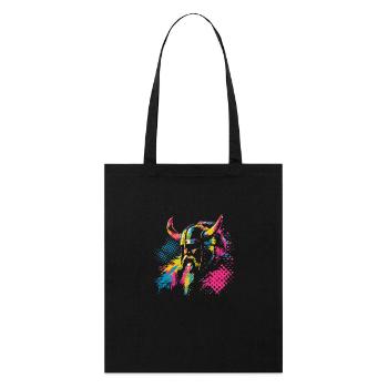 Graphic Pop Art Viking - Stanley/Stella Organic Tote Bag - black - Front