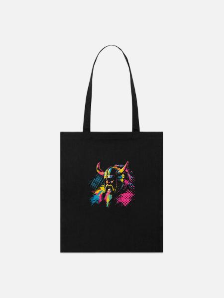 Graphic Pop Art Viking - Stanley/Stella Organic Tote Bag - black