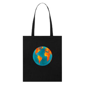 Terre, feu et glace - Tote bag bio Stanley/Stella - noir - Devant