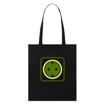 Icône de la prise - Tote bag bio Stanley/Stella - noir - Devant