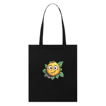 Citron, agrumes, fruits - Tote bag bio Stanley/Stella - noir - Devant