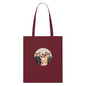 Élégance et joie – Le moment parfait du mariage - Tote bag bio Stanley/Stella - bordeaux - Devant
