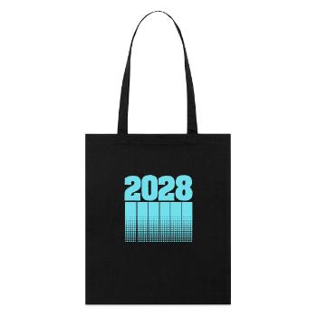 Né en 2028 - Tote bag bio Stanley/Stella - noir - Devant