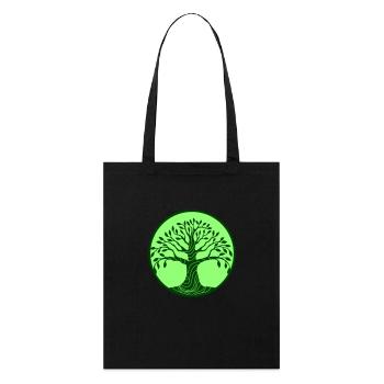 tree - Stanley/Stella Organic Tote Bag - black - Front