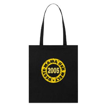 Mama 2005 - Stanley/Stella Bio-Stoffbeutel - Schwarz - Vorne