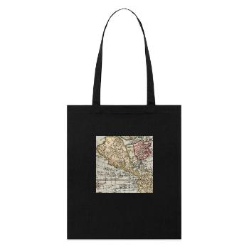 Mexican America Map Vintage - Stanley/Stella Organic Tote Bag - black - Front
