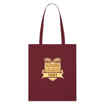1981 - Stanley/Stella Organic Tote Bag - burgundy - Front