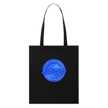 Geschenk für Alessio - Stanley/Stella Bio-Stoffbeutel - Schwarz - Vorne