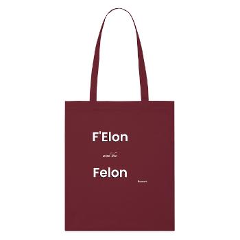 Le criminel et le criminel - Tote bag bio Stanley/Stella - bordeaux - Devant
