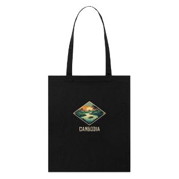 Cambodge - Tote bag bio Stanley/Stella - noir - Devant