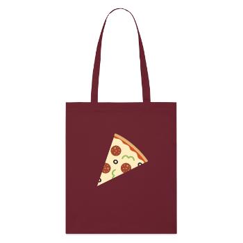 Tranche de pizza - Tote bag bio Stanley/Stella - bordeaux - Devant