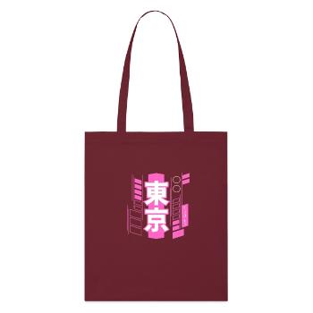 Tokyo Cyberpunk - Tote bag bio Stanley/Stella - bordeaux - Devant